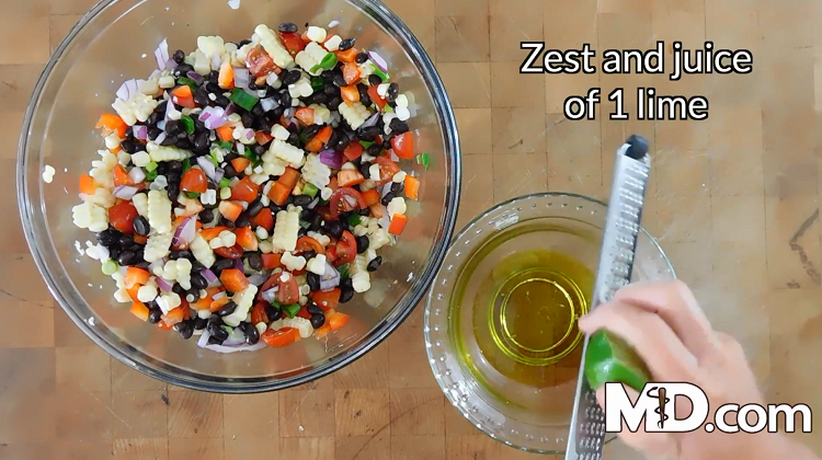 Corn Salad Recipe - Add Lime Zest & Juice