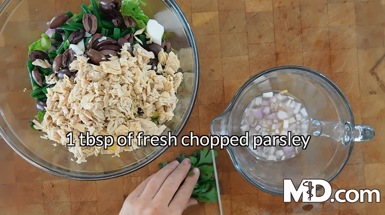 Nicoise Salad Recipe - Add Chopped Parsley